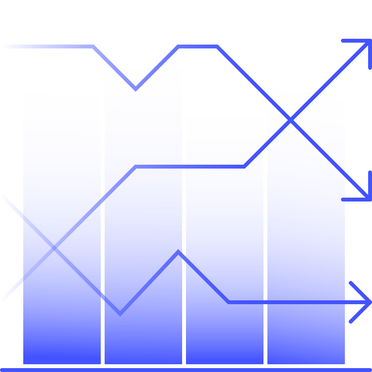 icon stock market data graph